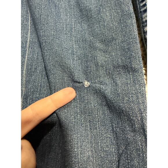 Y2K VTG Davoucci Jeans Wide Leg Baggy Skater Hip Hop Mens 44 x 33 (44 x 31) Blue - Picture 7 of 12